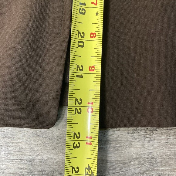 Ann Taylor Long Sleeve Single-Button Blazer - Chocolate Brown - Size 6P Petite - Picture 6 of 12